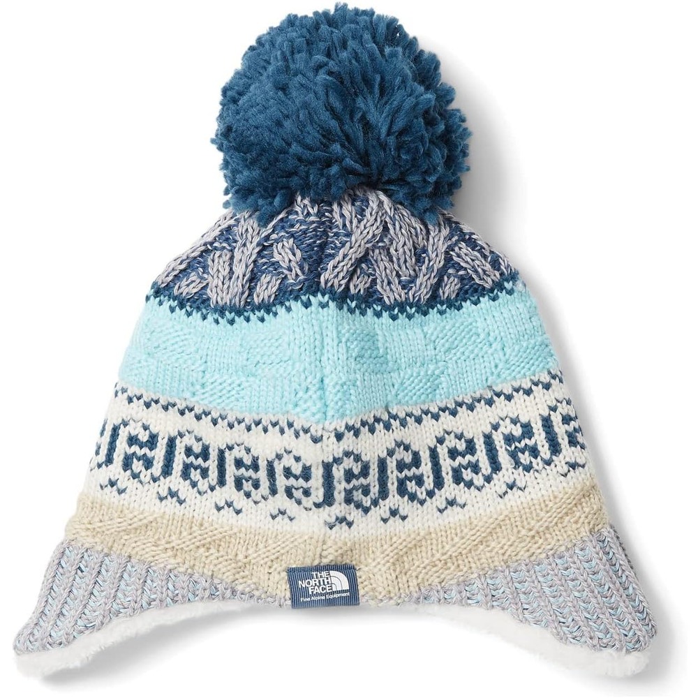 The North Face Baby Fair Isle Earflap Beanie Unisex Fleece Lining 6-24 Mths NWT - Picture 1 of 6